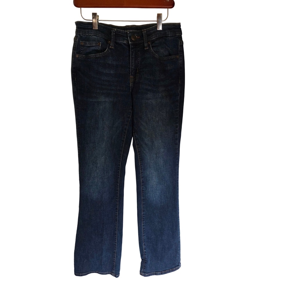 Aeropostale Womens Mid Rise Bootcut Jeans Dark Wash Denim Size 6R